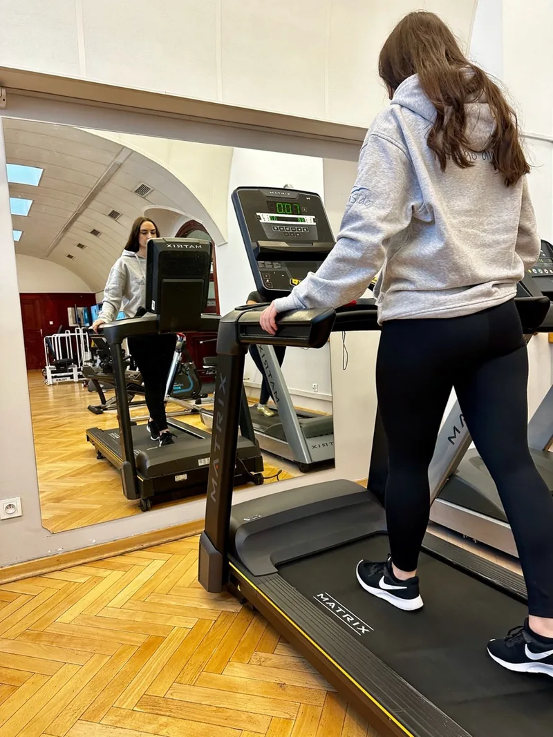 Treadmill exercise at the rehabilitation centre.