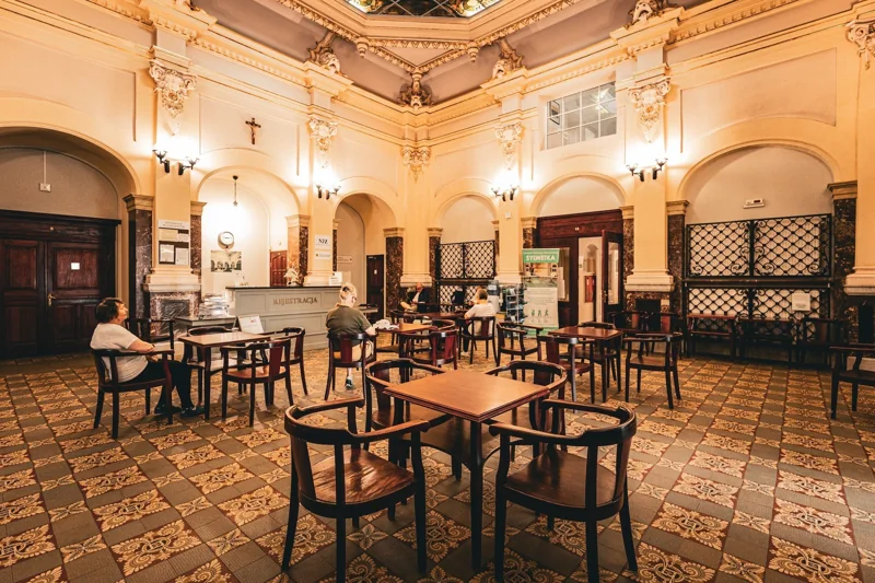 A historic interior at the Pomeranian Rheumatology Centre.